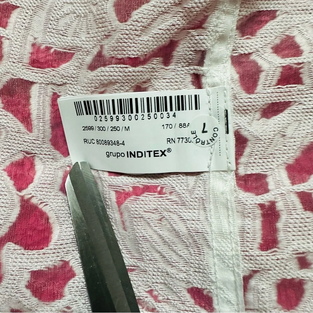 Zara Men's White Lace Button Down Shirt - Picture 6 of 8